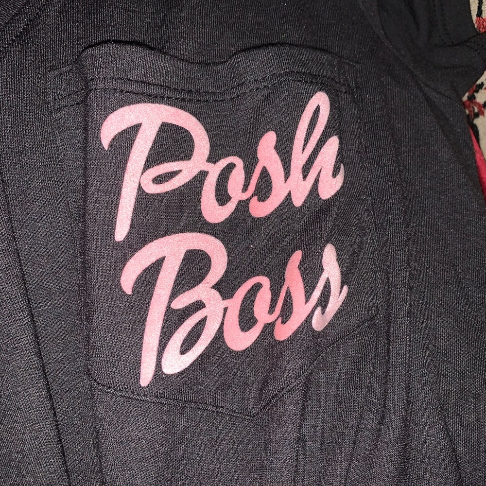 POSH BOSS black knotted T-Shirt🥳🥳❌❌